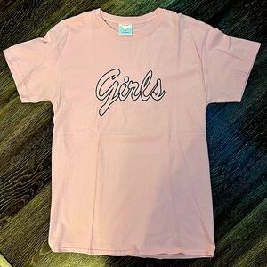 Double Trouble “Girls” t-shirt in pink